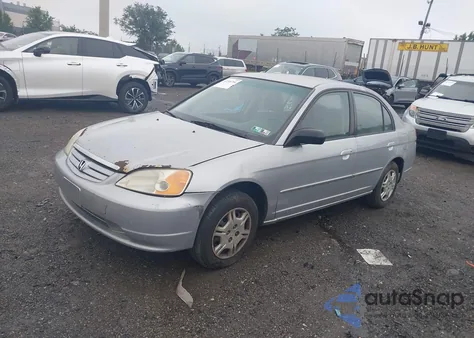 2002 Honda Civic Lx из США, поврежденный, VIN 2HGES16532H599372